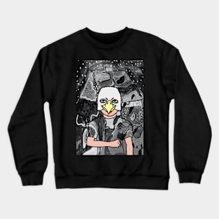 Unveil NFT Character - MaleMask Mystery Night with Animal Eyes on TeePublic: sminem Edition Crewneck Sweatshirt